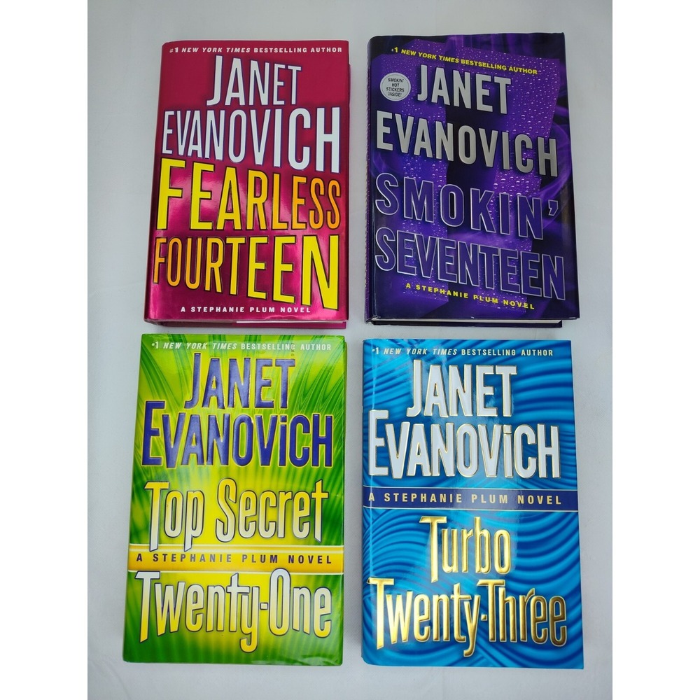 SET-4 Janet Evanovich Plum Novels Books 2008~16 Hardcover SEE B54.2GA-1815